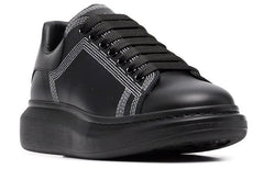 Alexander McQueen Oversized Sneaker 'Embroidered Black Silver' 662639WIA4V1081 #