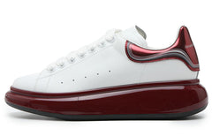 Alexander McQueen Oversized Sneaker 'White Burgundy Metallic' 750341WIDJT8835 #