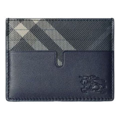 Burberry 26 Tall Pop Check Card Case 'Midnight Blue' 81189201