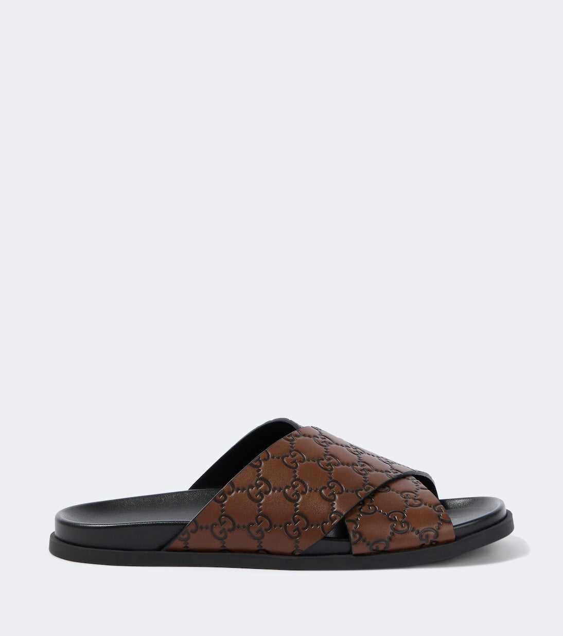 GG leather slides