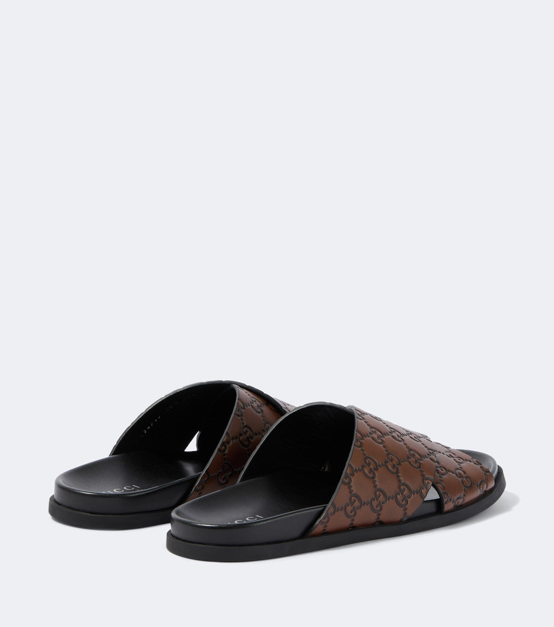 GG leather slides