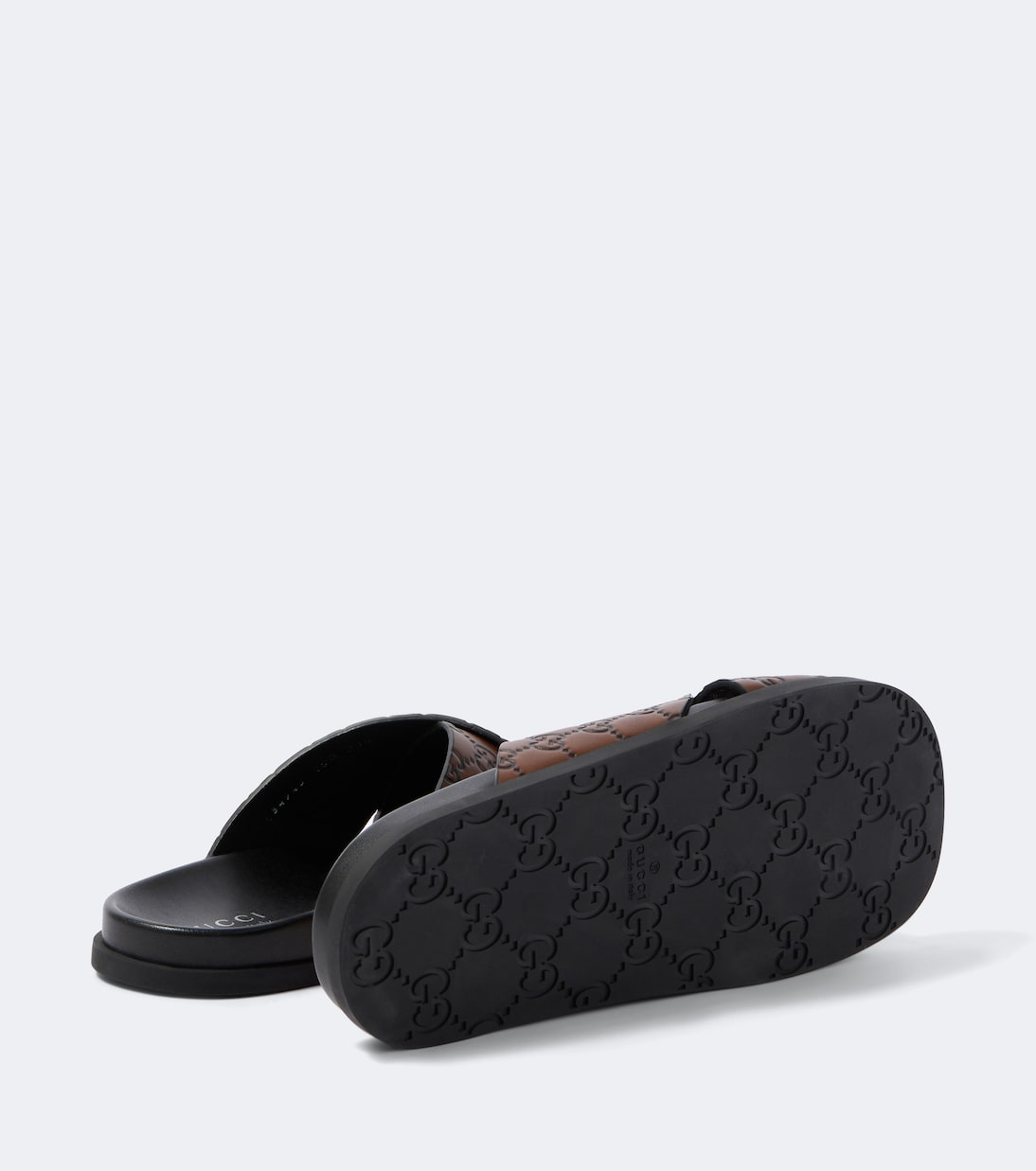 GG leather slides