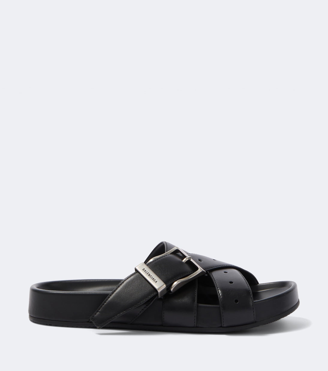 Belt leather mules