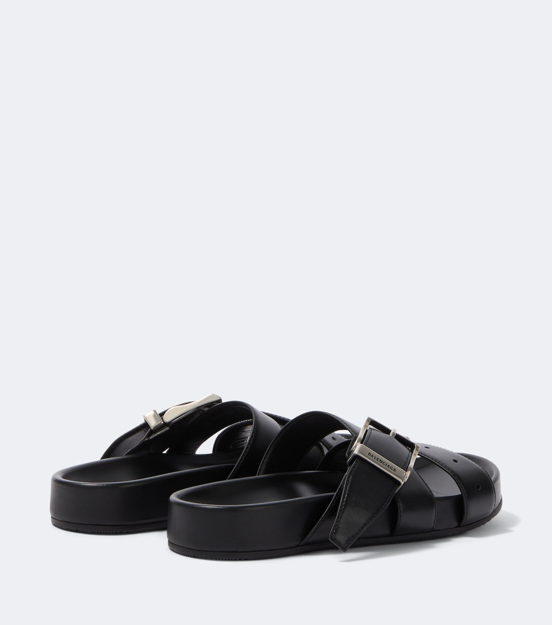 Belt leather mules