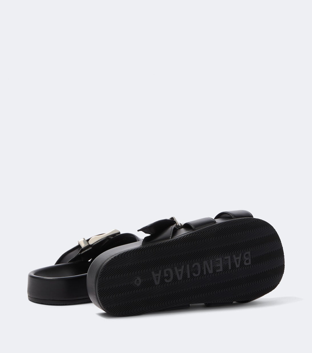 Belt leather mules