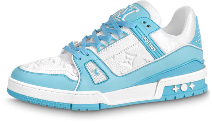 Louis Vuitton LV Trainers 'White Monogram Blue' 1ABOFI