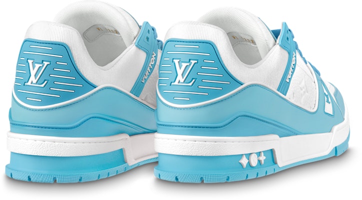 Louis Vuitton LV Trainers 'White Monogram Blue' 1ABOFI